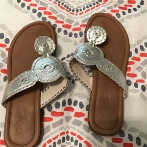 Girls Size 3 Cupcake Silver Sandals